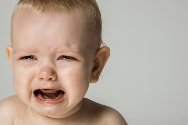 Baby inconsolable crying sales teething