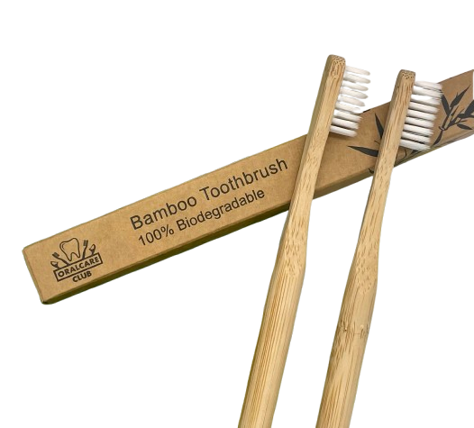 Adult sized, Soft, Biodegradable, Bamboo Toothbrush (2 Pack) $12.99