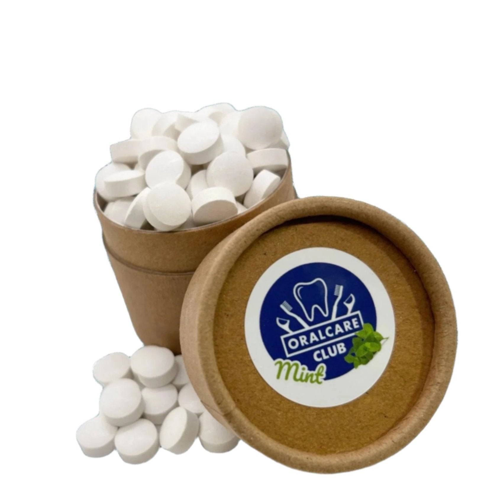 Mint Flavored, Toothpaste Tablets, In Compostable Canister (120 total tabs)