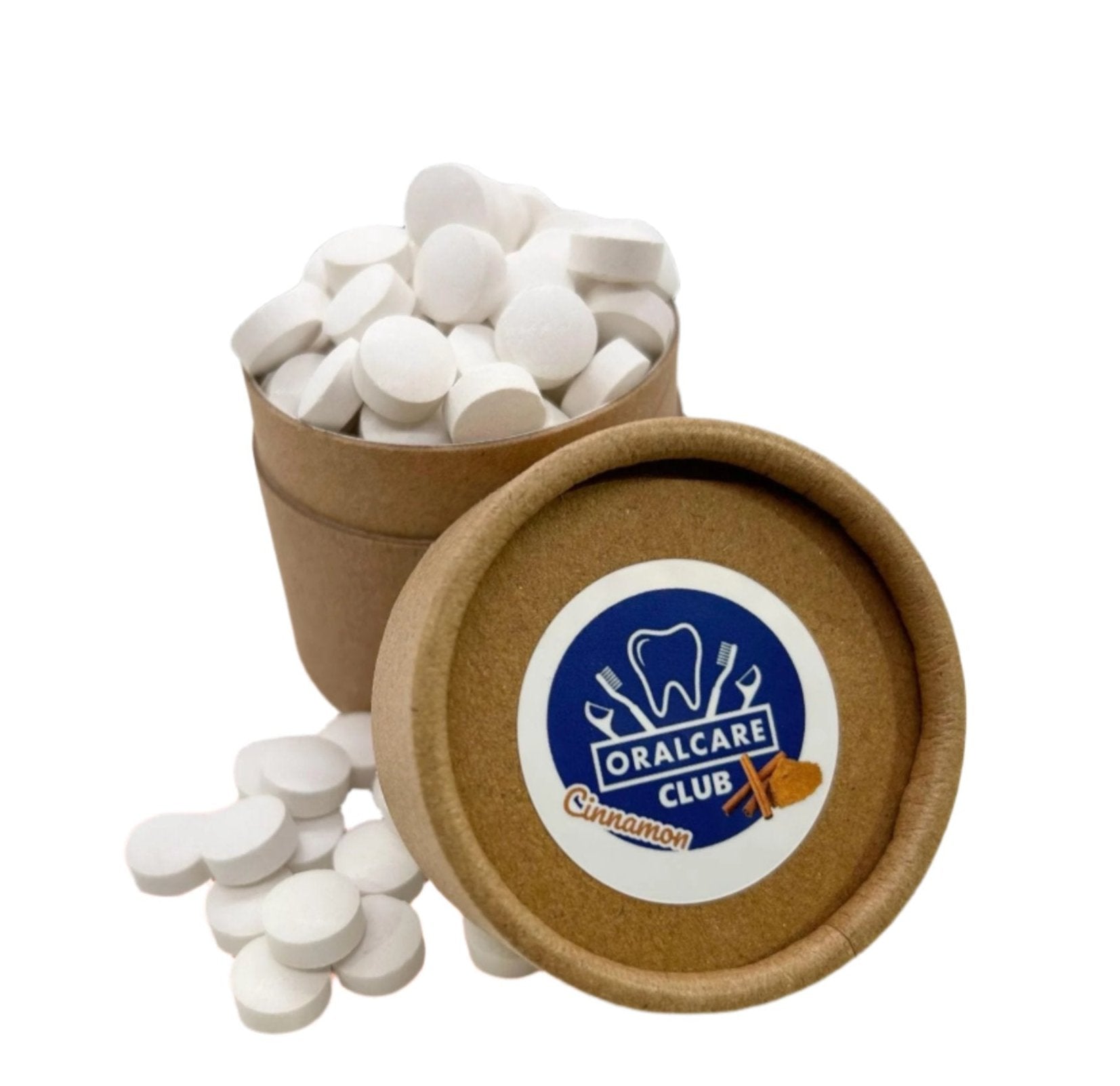 Cinnamon Flavored, Toothpaste Tablets, In Compostable Canister (120 total tabs)