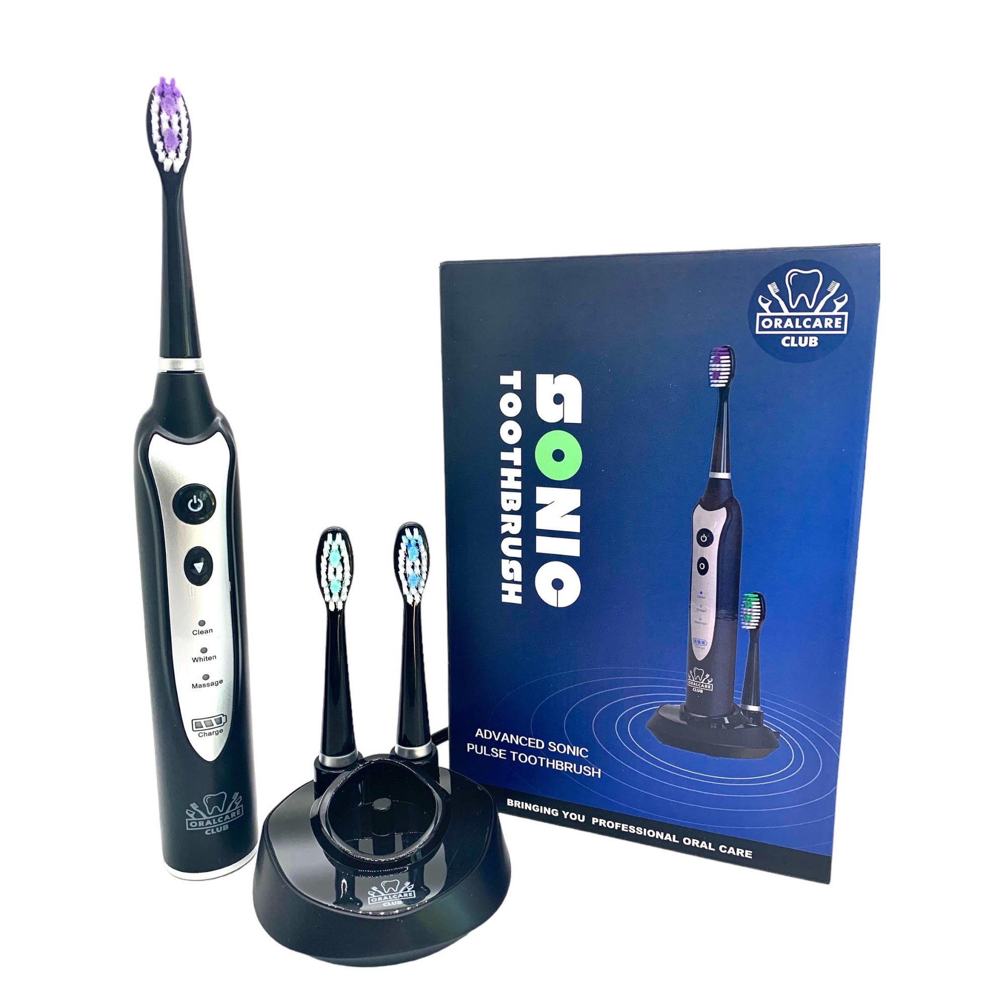 Original Oral Care Club Sonic Toothbrush. 3 Modes. Charging Stand. 2 Yr Warranty