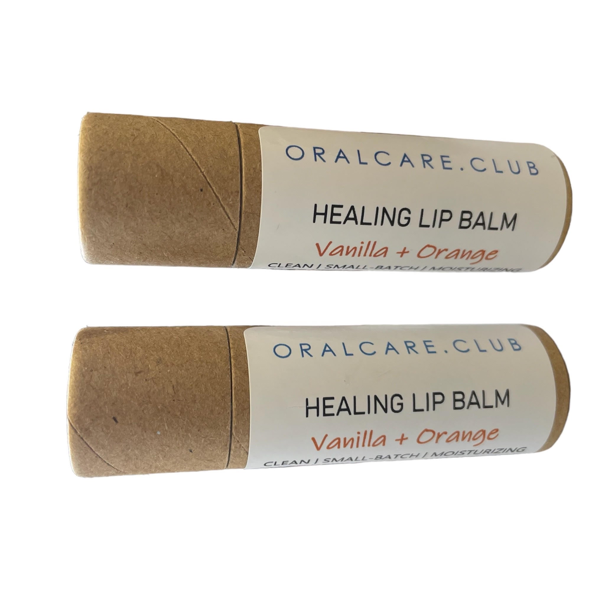 Orange and Vanilla, 2X, Lip Balm in Biodegradable Tube (2-Pack)