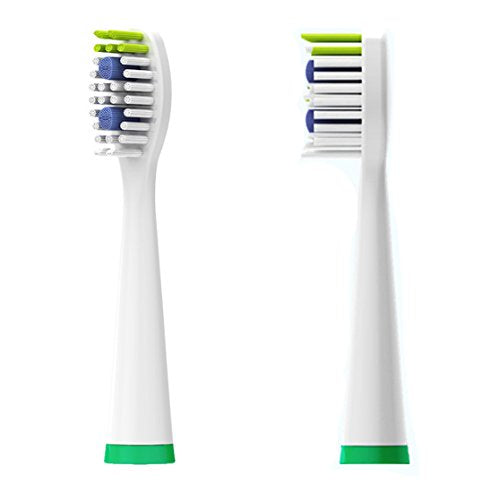 Oral Care Club Sonic Toothbrush Replacement Heads (White 2-Pack)